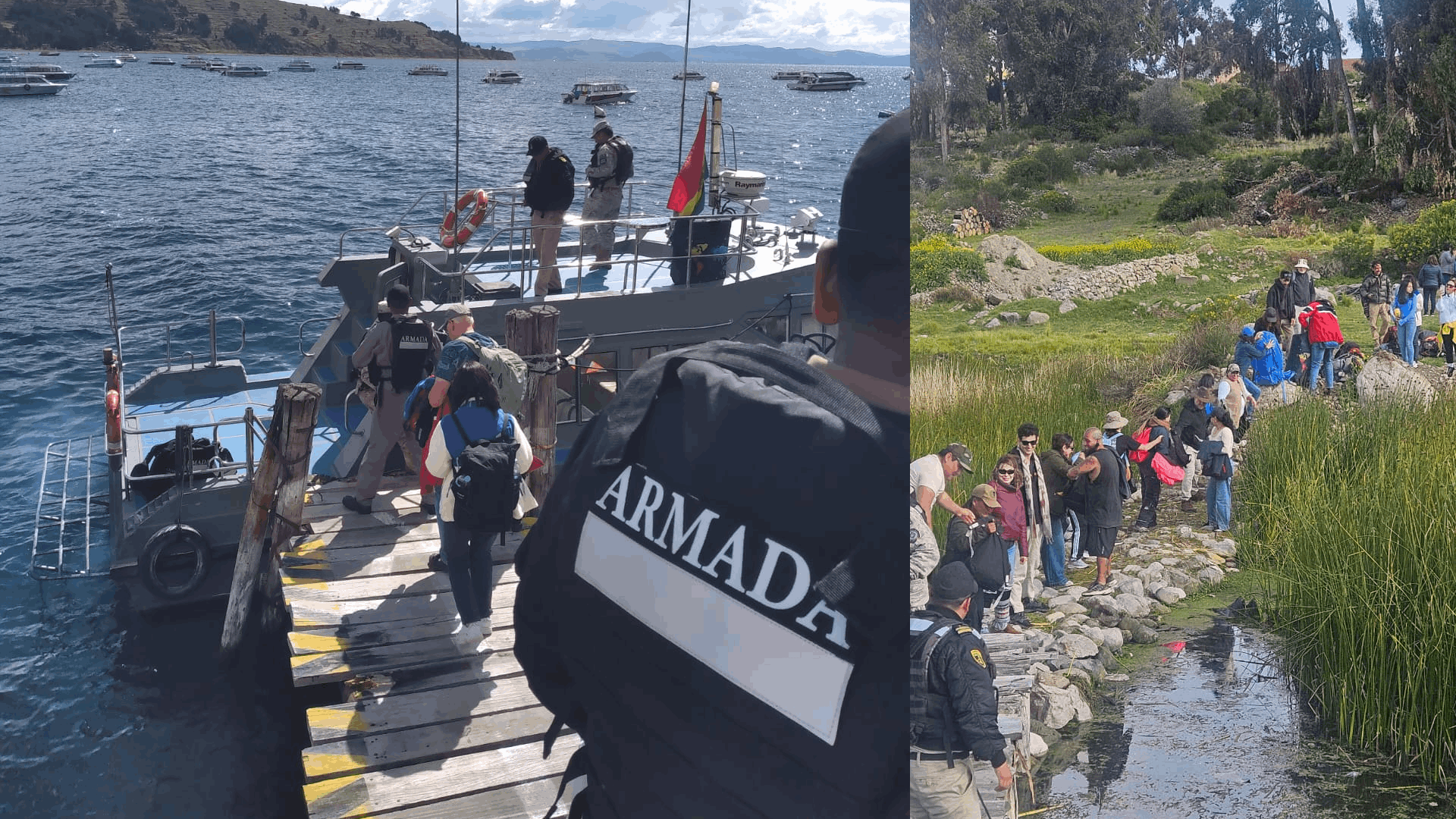 Evacuación lacustre permitió rescatar a 313 personas durante el fin de semana de bloqueos