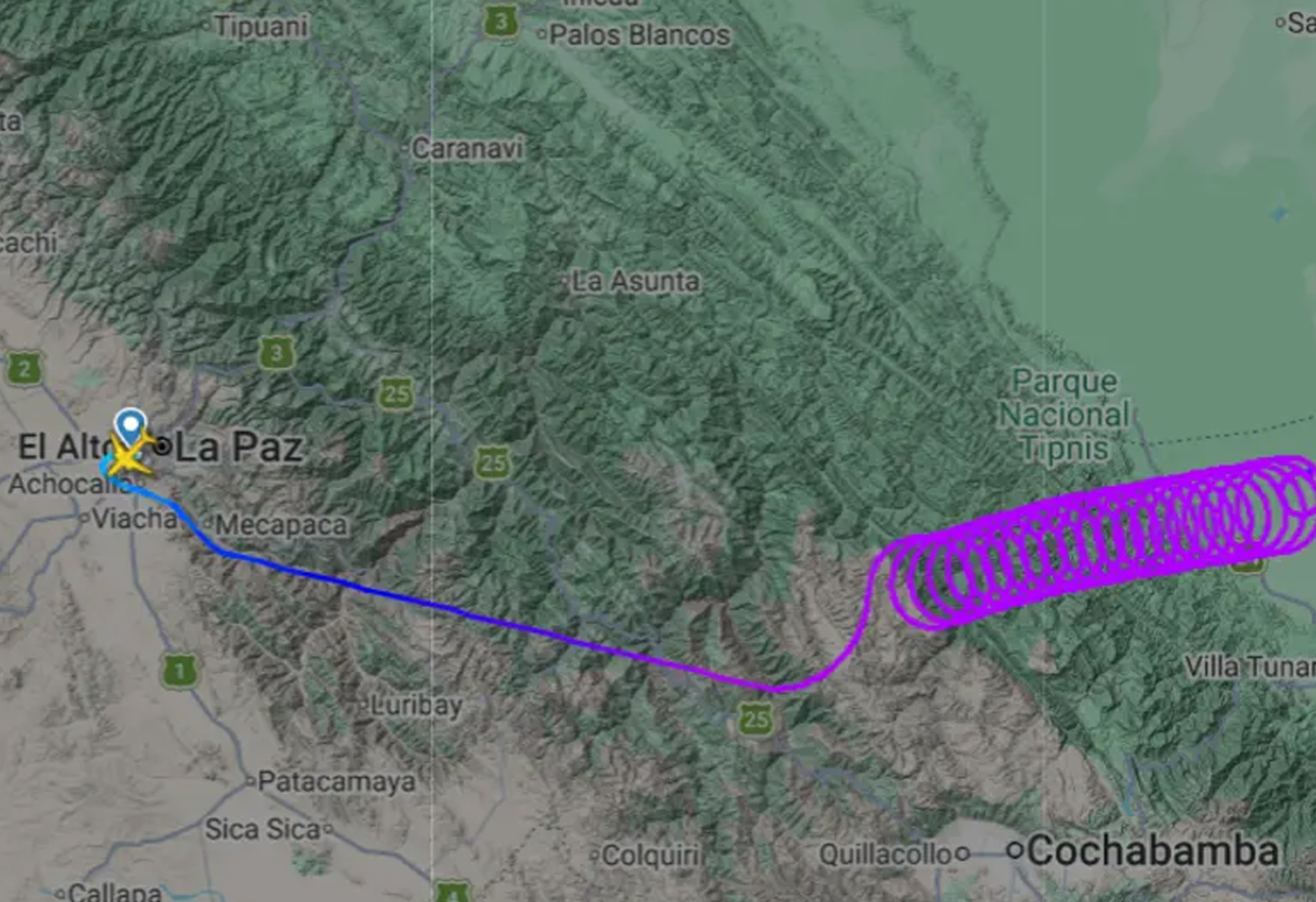 OPERATIVO AÉREO EN COCHABAMBA: FAB BUSCA AVIÓN DESAPARECIDO