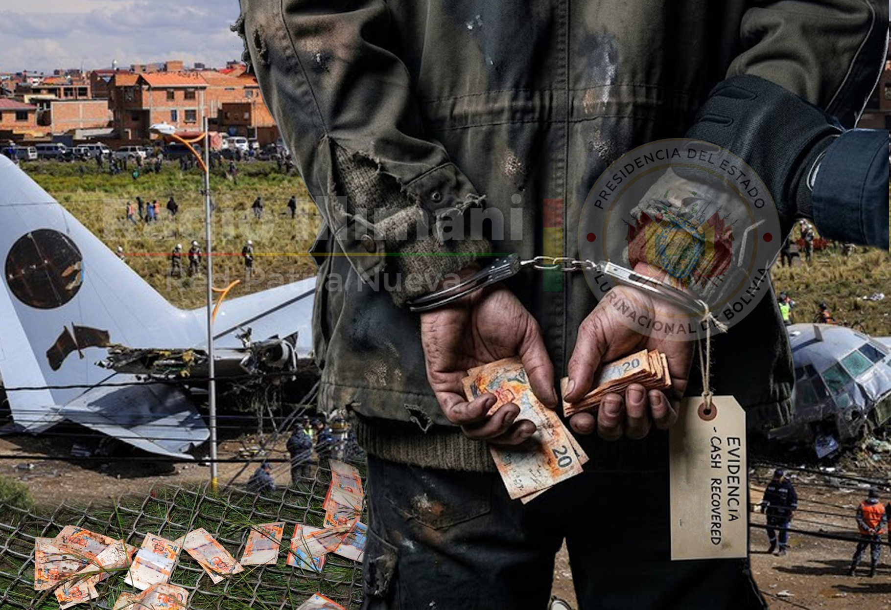 26 PERSONAS A LA CÁRCEL POR ROBO DE DINERO DEL AVIÓN SINIESTRADO